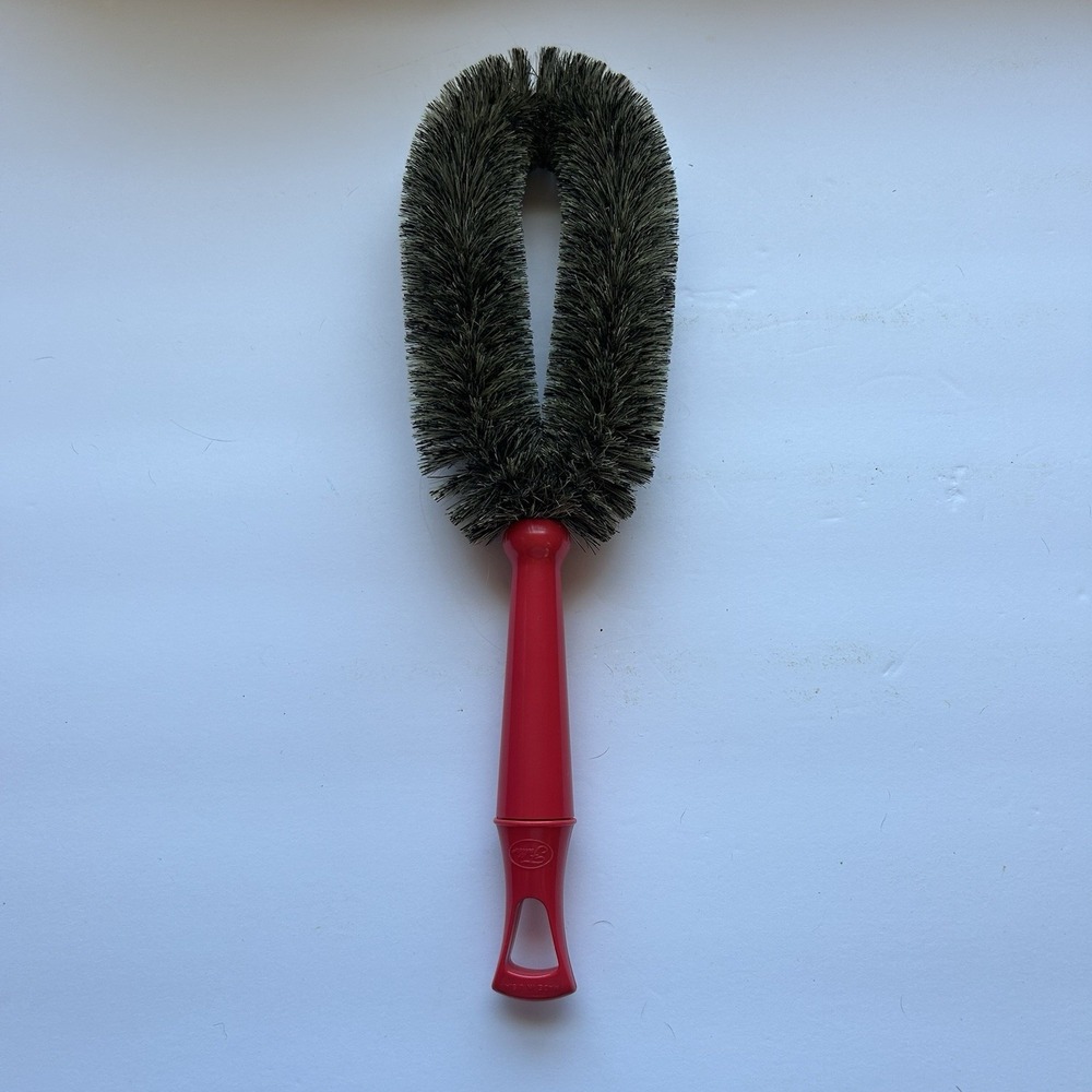 Fuller VTG RED Clothes Upholstery Lint Pet Hair Cleaning Brush 11" USA